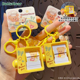 Оригинальное масло, милый брелок, кукла для ключей, школьный рюкзак для школьников, аксессуар на рюкзак, с медвежатами