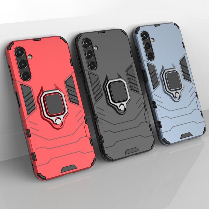 Cross-border Samsung A56 Panther Ring Bracket Phone Case F06 Iron Man Armor Car Drop-resistant Protective Cover