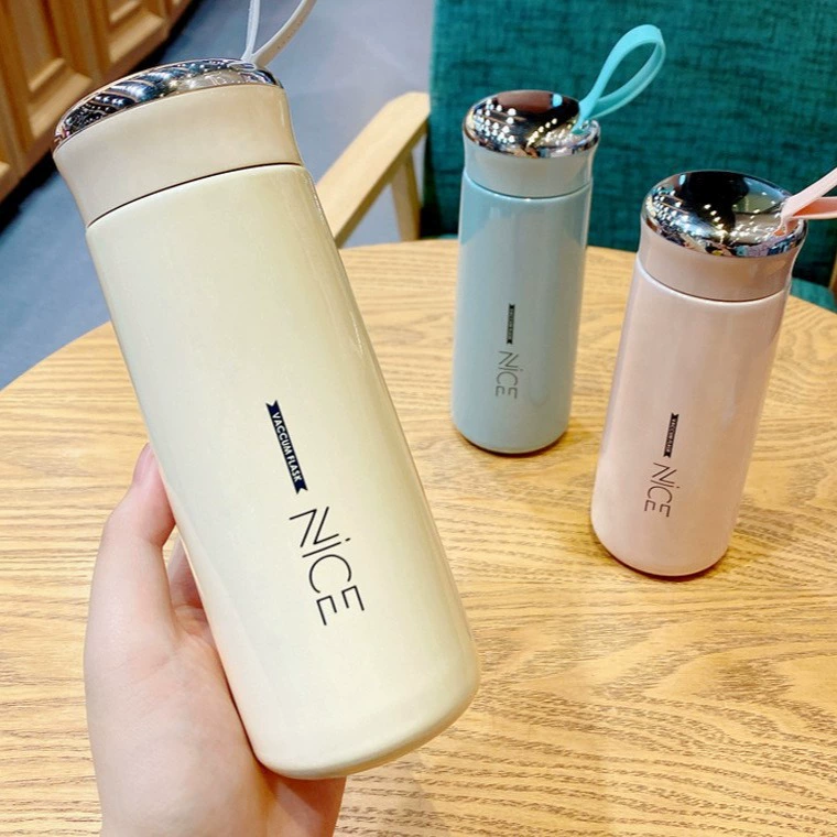 Portable Water Bottle Nice 400 ml, stainless vacuum cup for students — compact, giftable