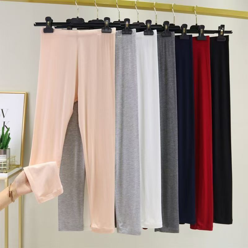 Modal Autumn Pants Women's Thin Underpants Base Layer Warm Spring Autumn Winter Leggings High Waist Inner Wear Comfortable Leggings