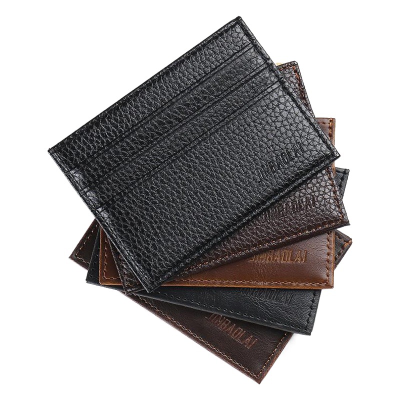 JINBAOLAI ultra-thin card Bag Men's multi-card coin purse small card bag bus card holder spot card bag