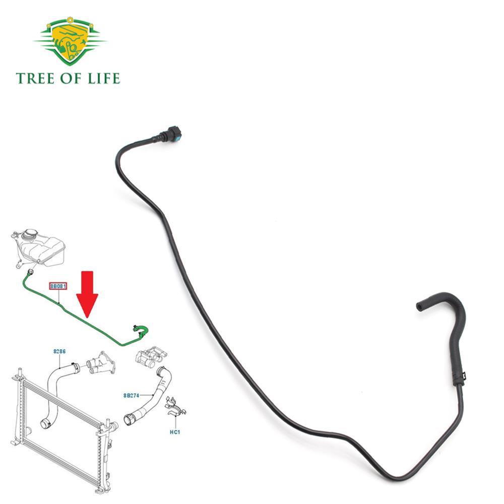 7S618B081AB, 1546444, 1490090 para mangueras de desbordamiento del tanque de expansión del radiador de Ford