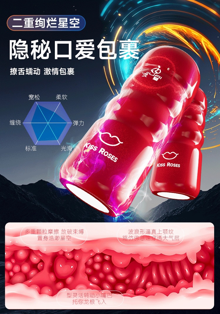 Colorful Manual Masturbation Cup for Men, TPE Sleeve, Suction Function, Reusable — detail image 17