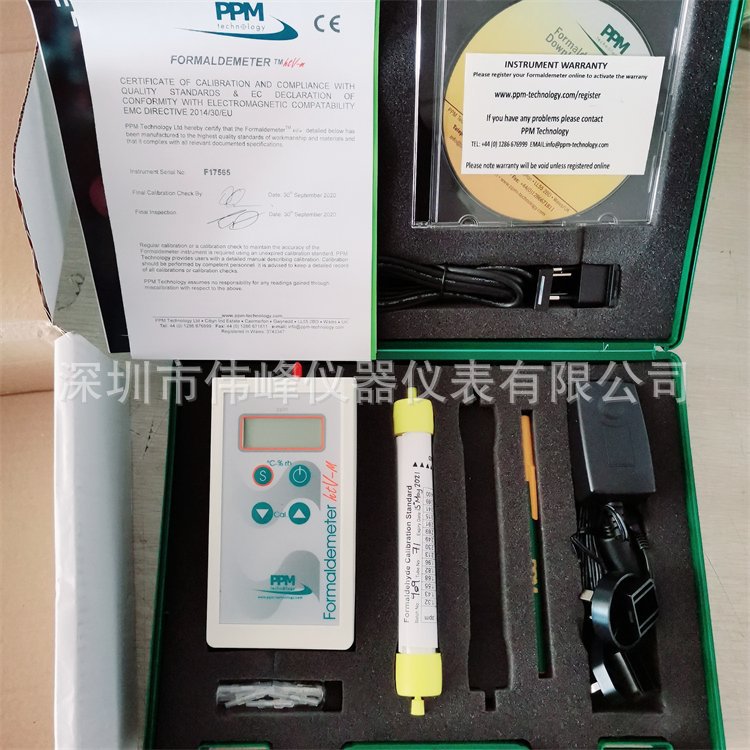 英国PPM-HTV-M记录型甲醛检测仪可直接测量空气中的甲醛浓度温度