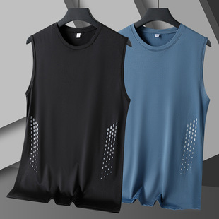 Summer New Ice Silk Mesh Quick-drying Couple Short-sleeved Crewneck T-shirt Men's and Women's Multi-color Fashion Sunscreen Breathable T-shirt Trendy