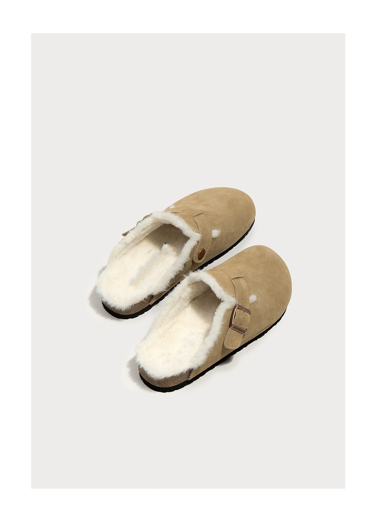 Scarpe da interni comode pantofole traspiranti da camera da letto a punta aperta in peluche da donna_voghion.com