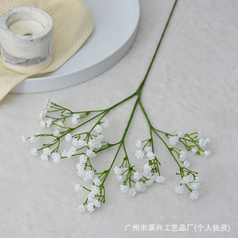 Gypsophila artificial de goma suave para ramos