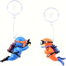 C 15265 Aquarium diver ornament ˮ����ǱˮԱ�ڼ��羳����