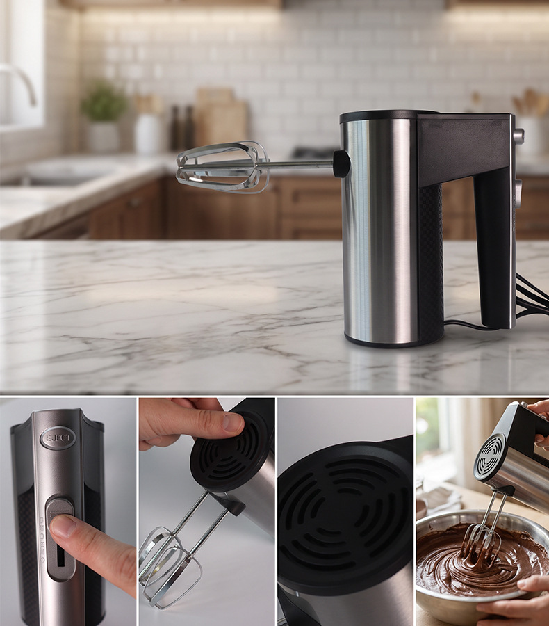 Cross-border Electric Egg Beater Hand-held Mixer Cream Egg White Whipping Machine Portable Baking Mixer Wholesale