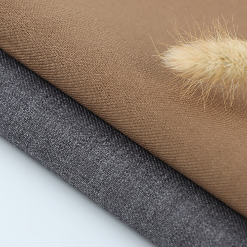 Lamb Wool Blended Stretchy Suit Set Fabric for Autumn/Winter New Arrival, with a firm and thick texture, wear-resistant and wrinkle-resistant TR fabric.