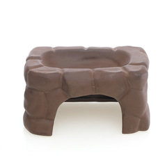 Fish Home Ceramic Yellow-Edged Turtle Sunbathing Platform Shelter Bathing Basin Humidifier Resting Climbing Platform Tile Landscape Decoration