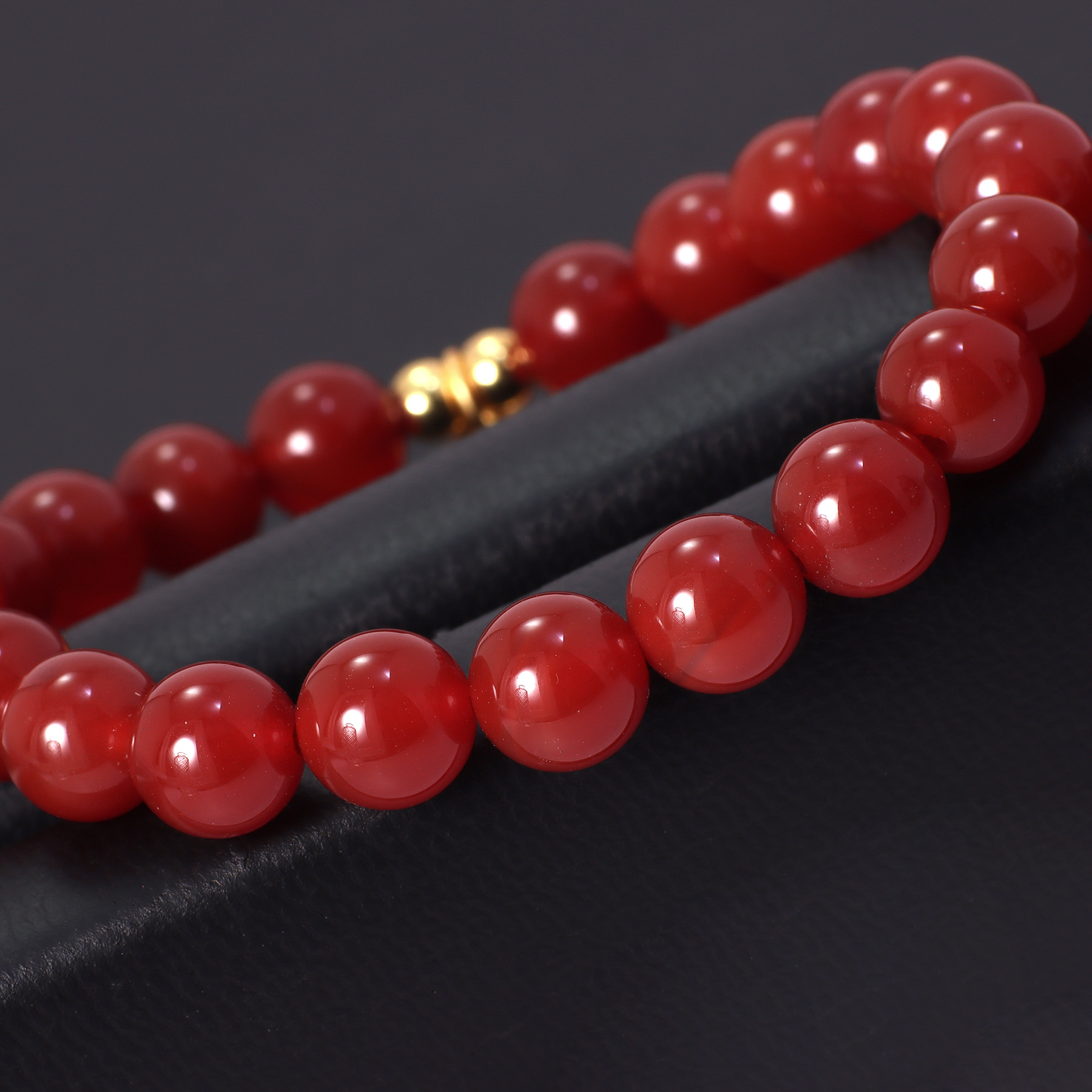 Pulseira de ágata vermelha natural com novo estilo para homens e mulheres, pulseiras do ano do zodíaco, pulseira da marca Auspicious Dragon como presente para melhor amigo_voghion.com