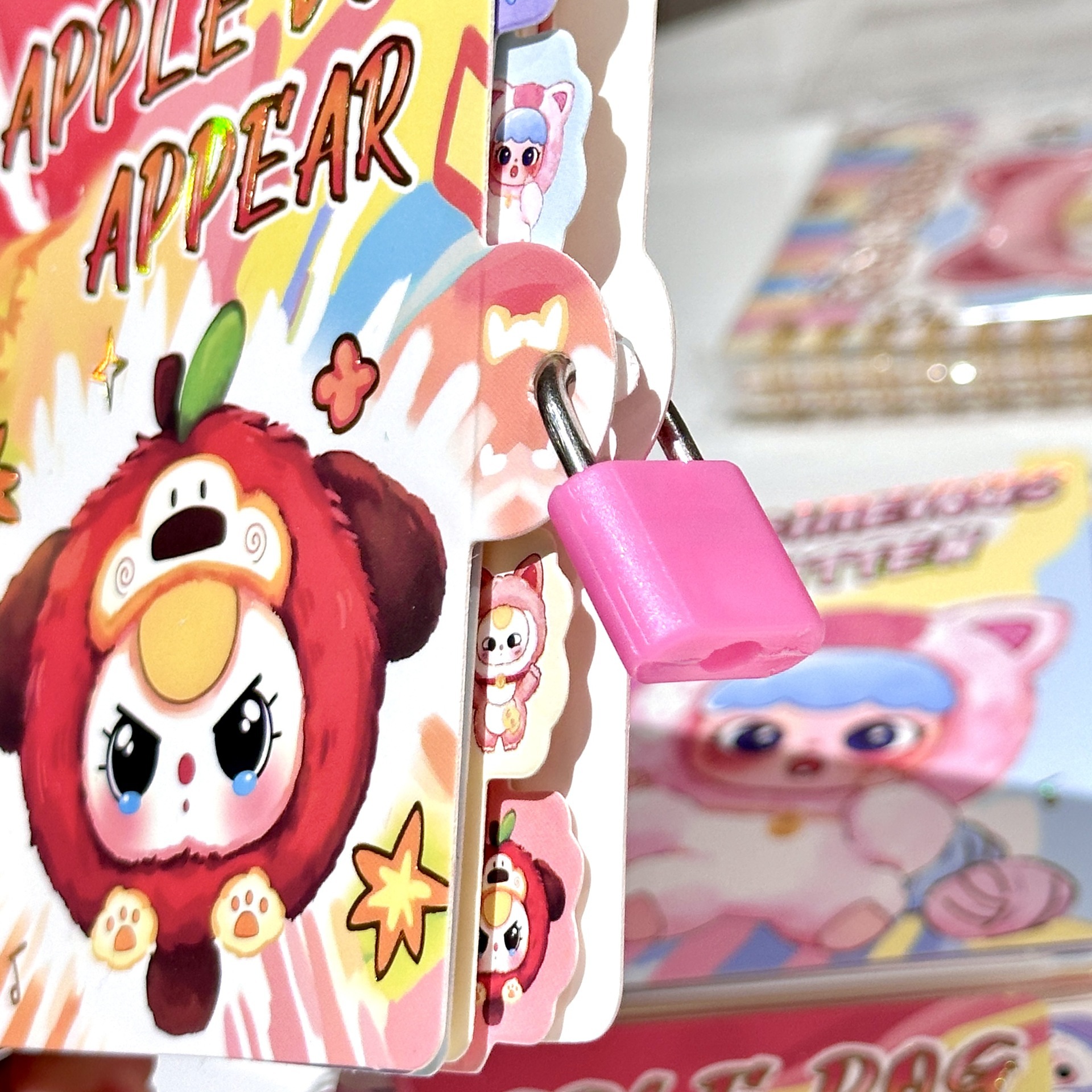 Lindo bebé transfronterizo de tres años libro de bobina cerradura de llave divertido diario secreto de estudiante papelería de alto valor comercio exterior al por mayor