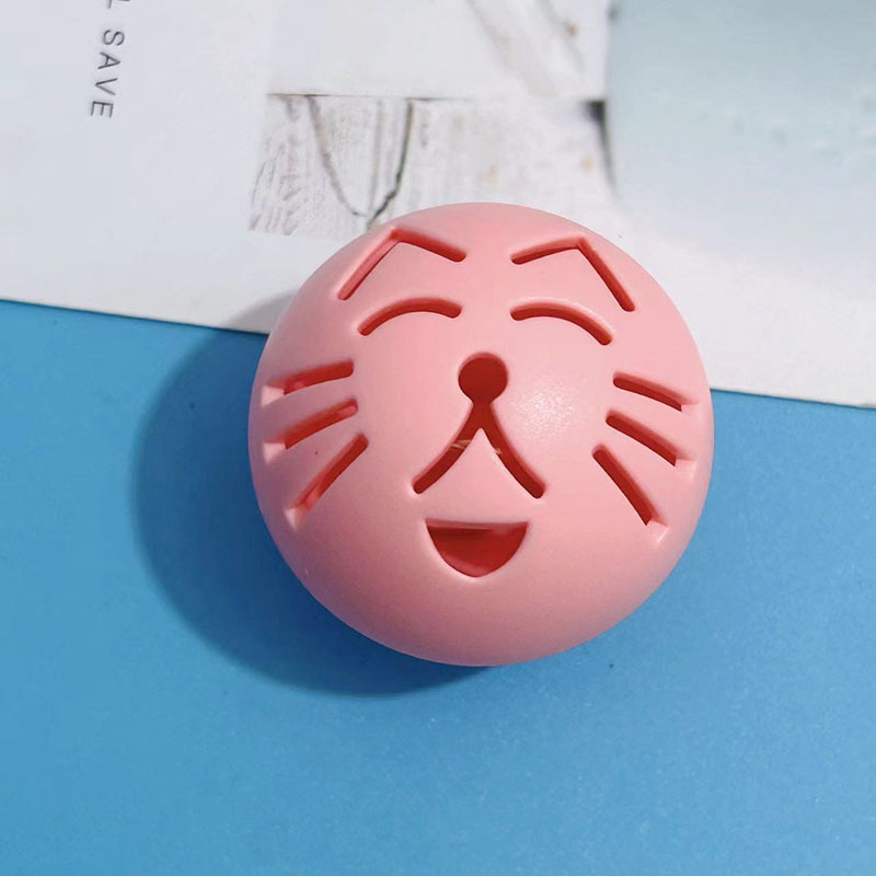 Nuevo gato bolas de juguete bolas de campana de cara de gato bolas de flash bolas de menta para gatos juego de juguetes de plástico