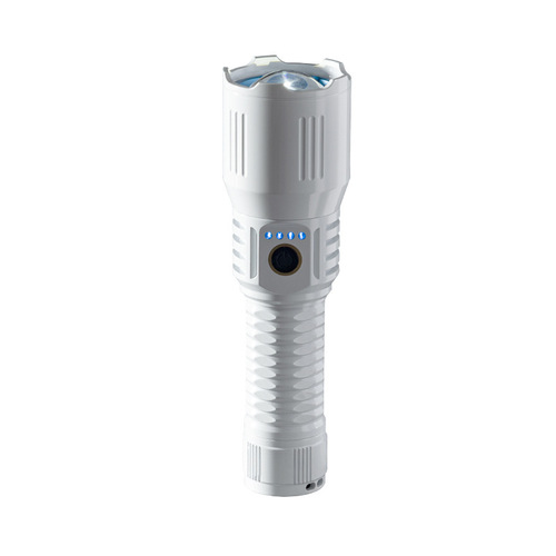 Flashlight with Rod Holder, Powerful LED Outdoor Multi-functional Portable Ultra-long Battery Life Long Range Flashlight, Glacier Blue Eye Effect
