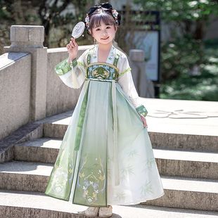 Girls Boys Han Dynasty Summer Children's Ancient Costume Ancient Style Dress Spring Children's Performance Costume Tang Suit 8 Years Old and over