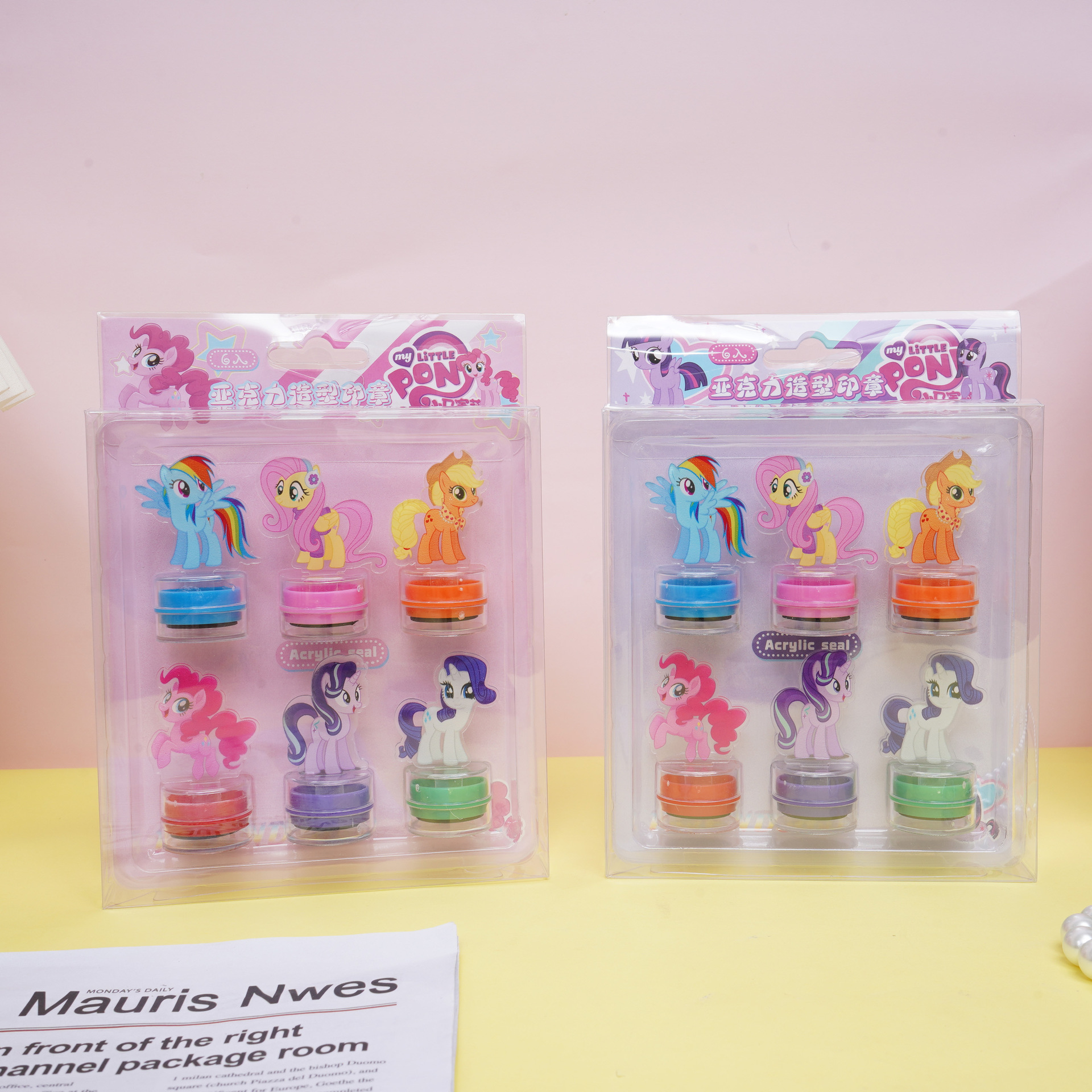 마이 리틀 포니 아크릴 스탬프 6개 세트