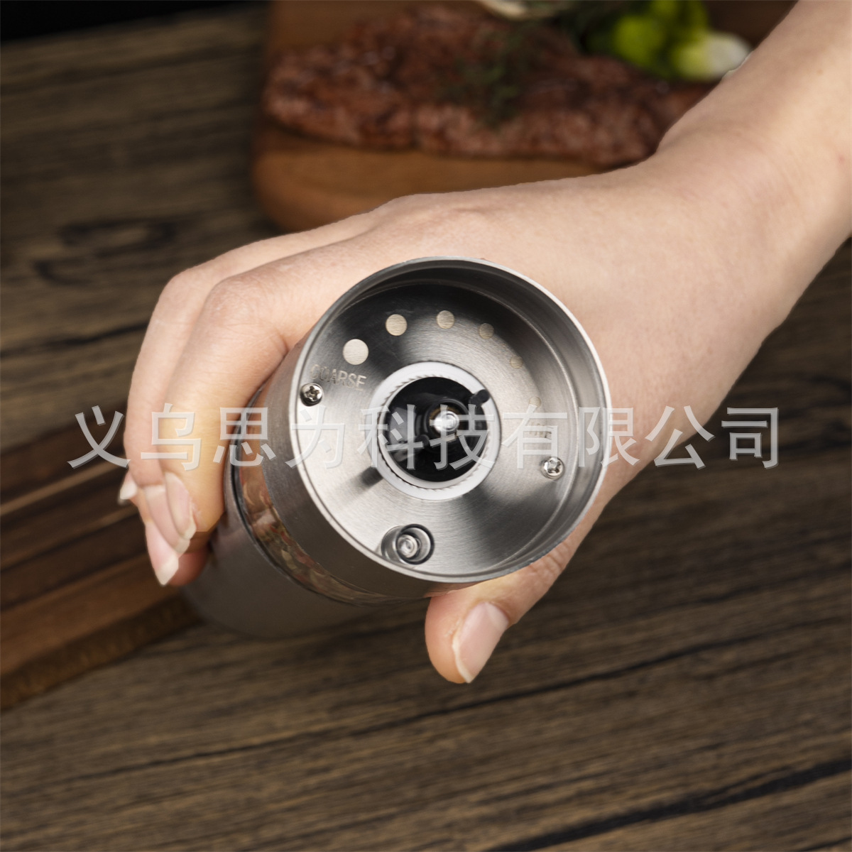 Amazon Acero inoxidable eléctrico molino de pimienta 2 unids traje eléctrico grinder cocina pimienta molino