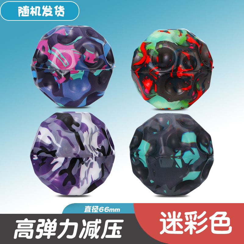 Cartoon con cuerda bola de cristal luminosa gran bola elástica sólida colorida mágica flash juguete para niños bola de salto