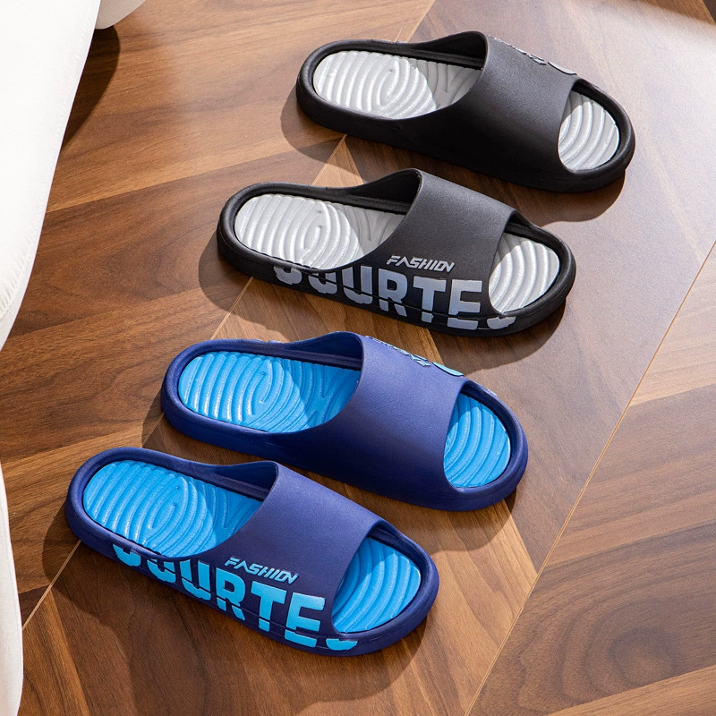 Летние универсальные Повседневные тапочки на толстой подошве, мужские легкие домашние Нескользящие тапочки 2024 года для дома для мужчин