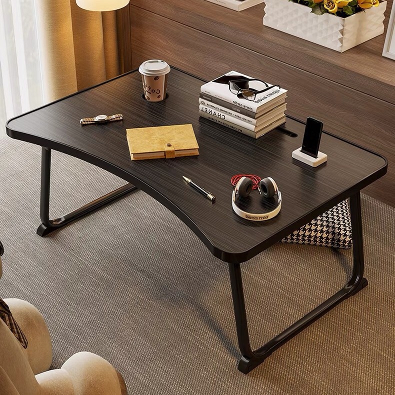 ♔ Folding Table, Computer Desk, Simple Study Desk, Bed Table, Small Table for Bed, Dormitory Writing Desk, Stall Table