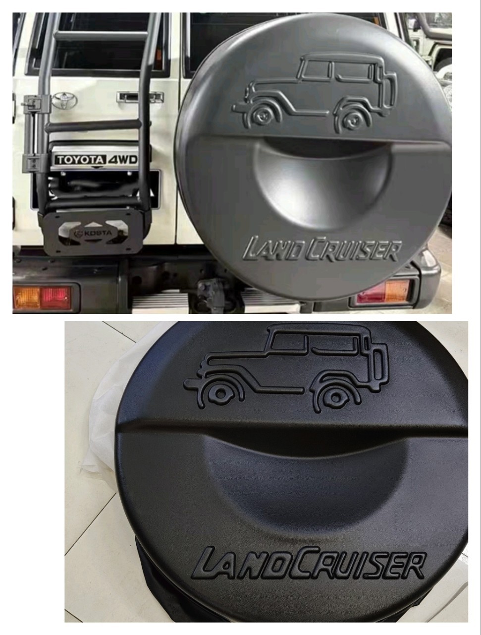 Cross-border exclusive spare tire cover suitable for Land Cruiser FJ71 75 76 78 modified tire protection cover