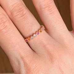 赤い本の爆発的な夏の色の宝の泡の丸いドリルのリハーサルの指輪の女性の小さい清新なドーパミンの代行