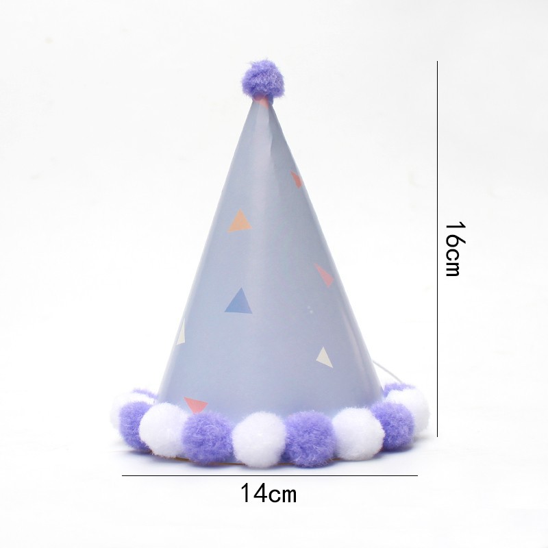 Pequeño sombrero de pelo fresco sombrero de fiesta sombrero de cumpleaños sombrero de actividad infantil sombrero de fiesta sombrero de punta