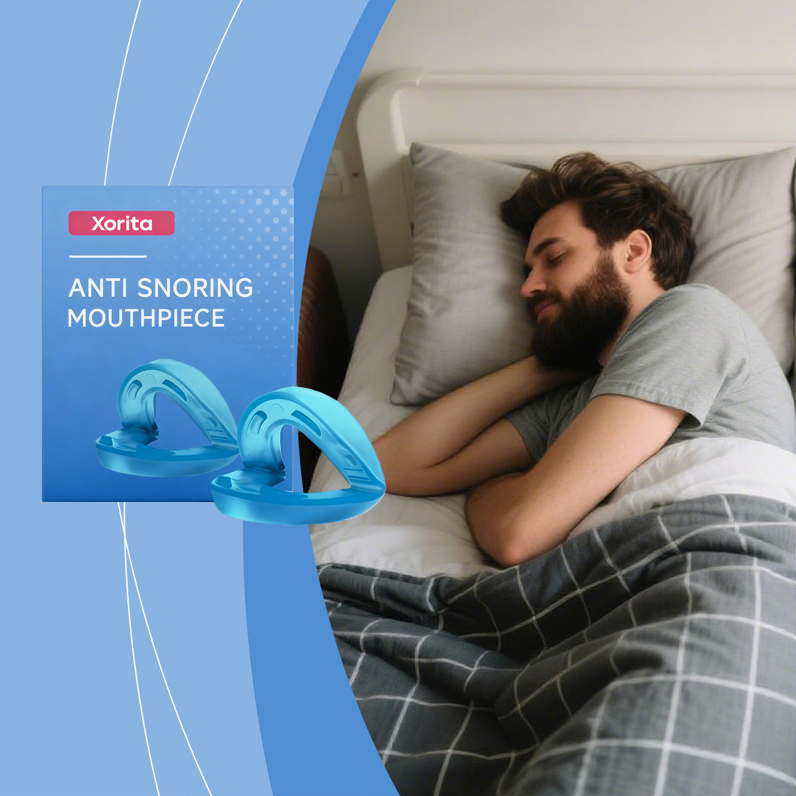 Xorita Sleep Care Braces Provide Comfortable Nighttime Sleep and Convenient Daily Care for Upper and Lower Teeth