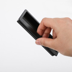 挖槽推拉移門拉手北歐輕奢加長隱形內嵌暗拉手一米黑色衣櫃門把手