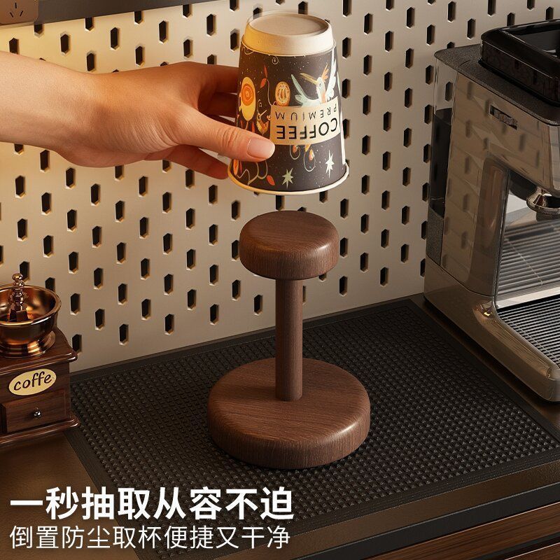 soporte de tazas de mesa para almacenar estantes de artículos, tazas desechables, tazas de café, tazas de té, tazas de agua, soporte de tazas de papel comercial en la mesa