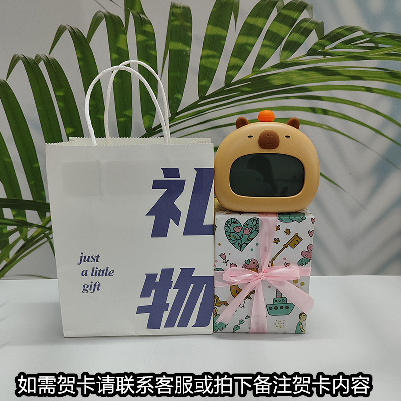 カピバラ目覚まし時計スマート充電時計児童学生専用寝坊カウントダウン夜灯電子アラーム|undefined
