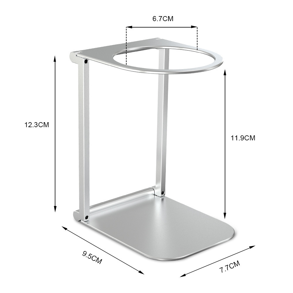 Soporte de máquina de café portátil de aleación de aluminio Metal plegable multimodelo al aire libre ligero accesorios de estante de máquina de café