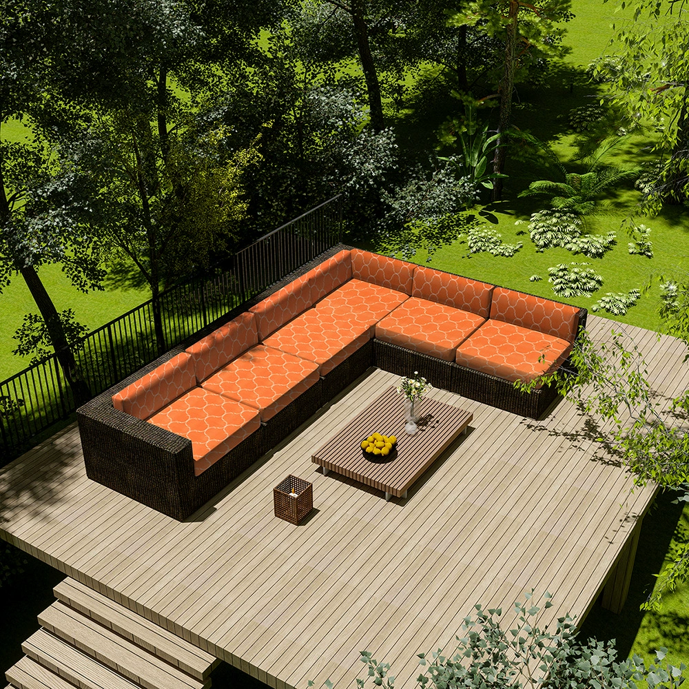 Трансграничный Открытый Чехол для дивана Водонепроницаемая Подушка длинный двор ротанг стул Подушка держатель для карт табурет для обуви диван Подушка оптом