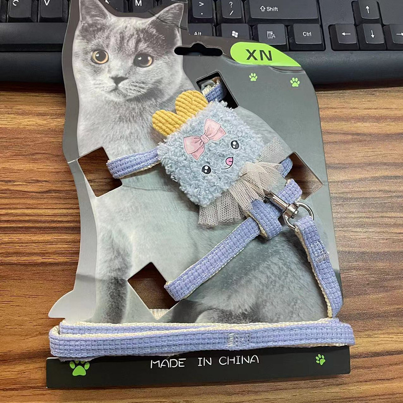 Huisdiervest Anti-ontsnapping Kattenlooptouw Borsttuig Buiten Speciale Kittenriem_voghion.com