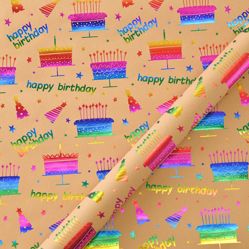 Pastel de cumpleaños; 50x70cm 100g papel kraft