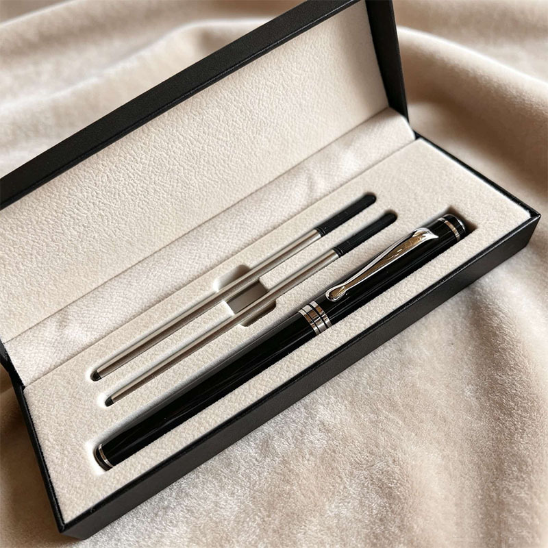 Cross-border best-selling high-end metal ballpoint pens, exquisite business gift sets, office stationery, and neutral-ink pens