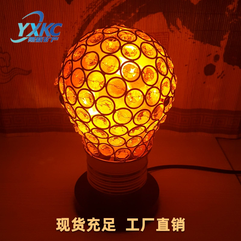 Кованая соляная лампа для рукоделия Гималайская розовая соляная лампа Креативная модная декоративная настольная лампа Спальня Прикроватный ночник