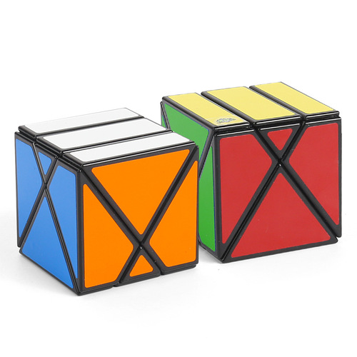 Blue cube-shaped special-shaped Rubik's cube vertical and horizontal mosaic double-edge flower Pisces magic star butterfly flower windmill only edge