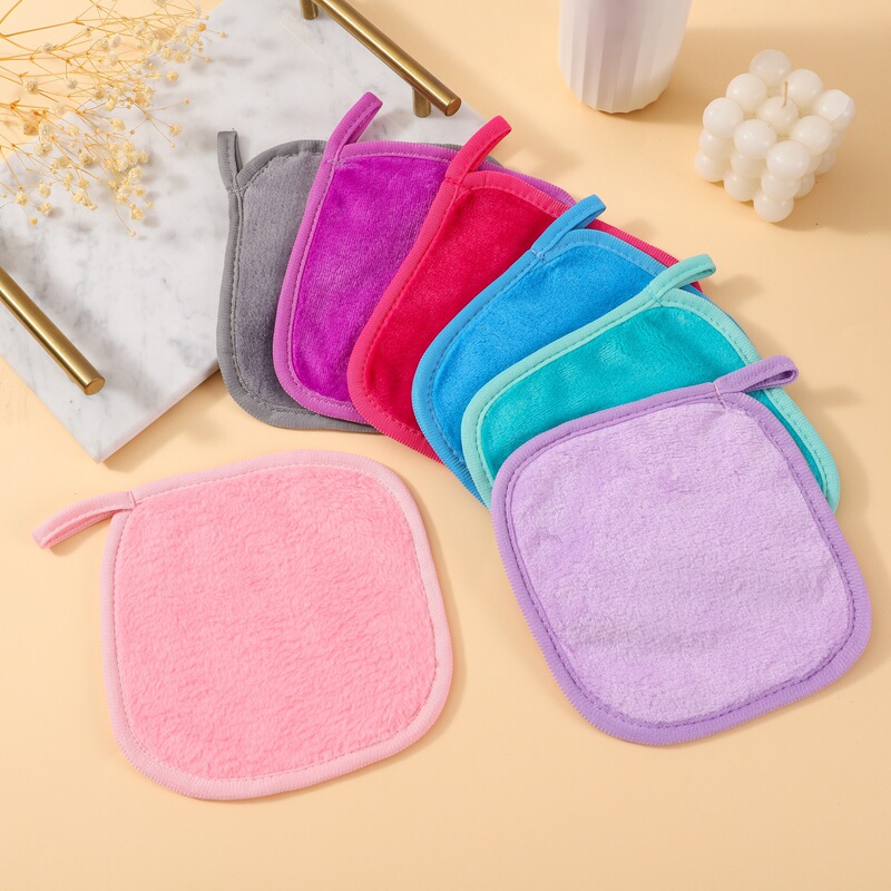 Amazon Clear Flannel Makeup Remover Towel Manufacturer Wholesale Multi-Color Thickened Hook Face Towel Makeup Remover Towel in Stock Amazon Clear Flannel Makeup Remover Towel Manufacturer Wholesale Multi-Color Thickened Hook Face Towel Makeup Remover Towel in Stock