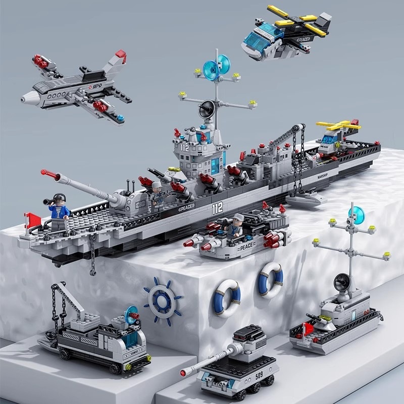Bloques militares modelo de cohete de transbordador espacial decoración para niños ensamblaje militar puzzle juguetes infantiles