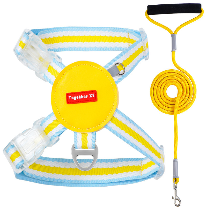 Nueva correa para el pecho para mascotas tipo chaleco correa para gatos cuerda al por mayor cuerda de tracción reflectante para gatos cuerda de tracción para mascotas