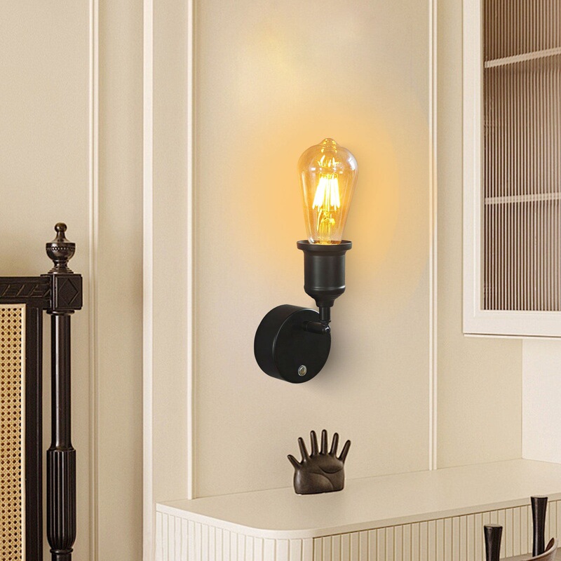 No Wiring, No Drilling, Rechargeable Wall Lamp, Magnetic Touch, American Retro Minimalist Remote Control Wall Lamp, Small Package, Can Be Shipped Across Borders