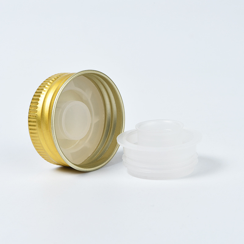 Venta al por mayor de la fábrica de aluminio-cubierta de combinación de plástico 3820 tapa de botella de perfume cosmético espiral líquido oral tapa de botella sellada image 6