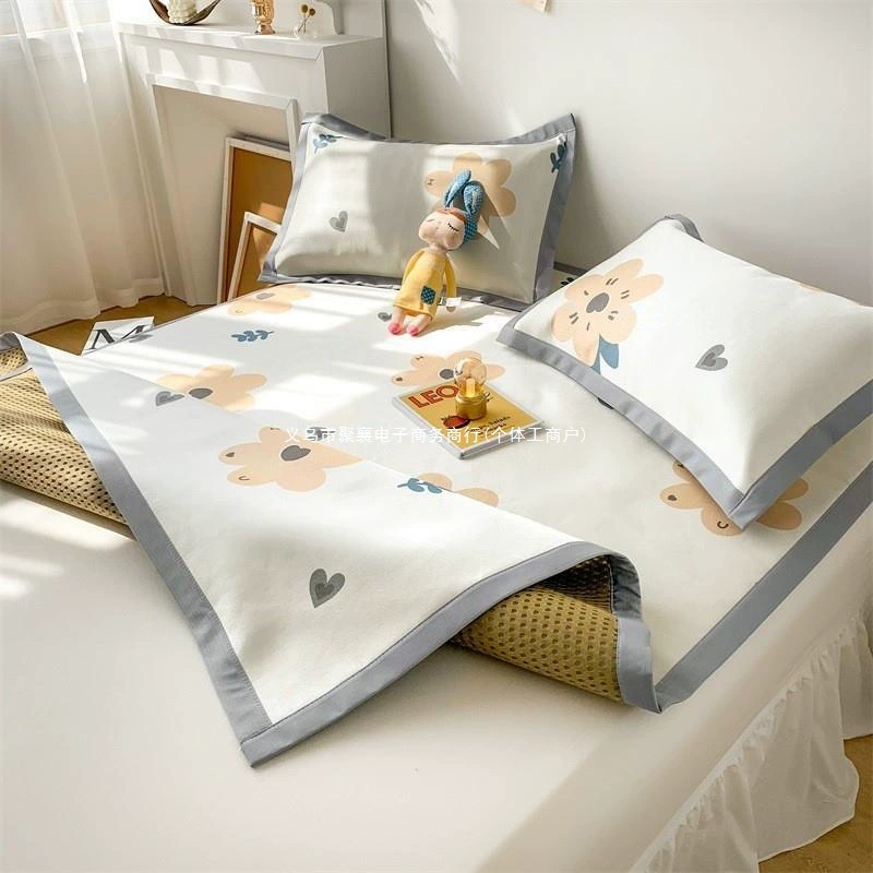 2024 новый коврик из ледяного шелка, летний мягкий коврик, который можно стирать в машине, летний матрас, студенческое общежитие, одиночный зимний и летний коврик двойного назначения