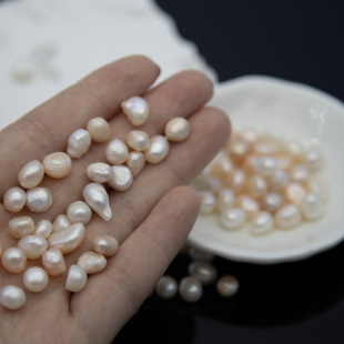 7-8mm Natural Freshwater Pearls, Non-Porous Particles, Retro Accessible Luxury, Versatile High-End Accessories, Loose Bead Jewelry