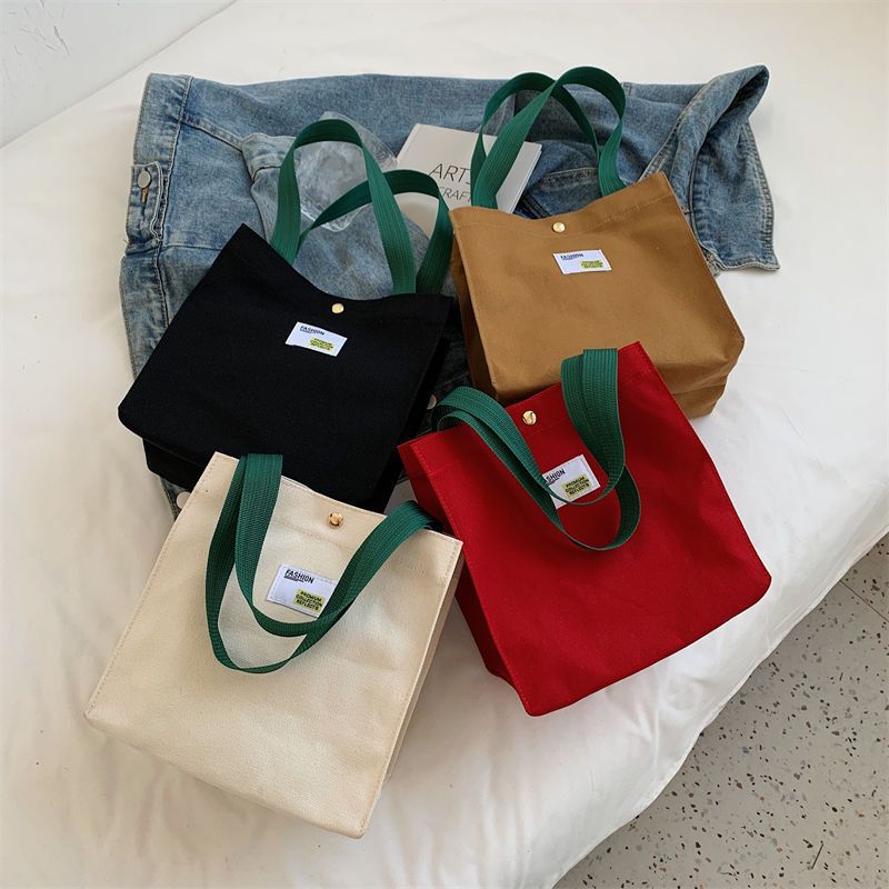 2024 New Style Simple Hand Bag for Going Out for Office Students with Rice Bag Lunch Box Lunch Bag Ins Handbag