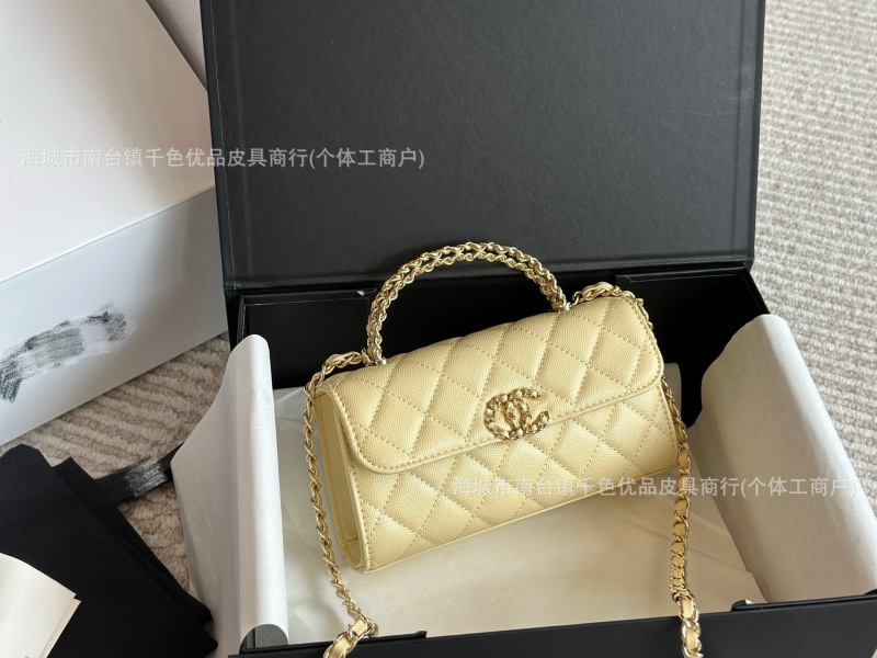 香奶奶Kelly包春夏23k香家大小号手柄包菱格链条单肩斜跨手提女包|undefined