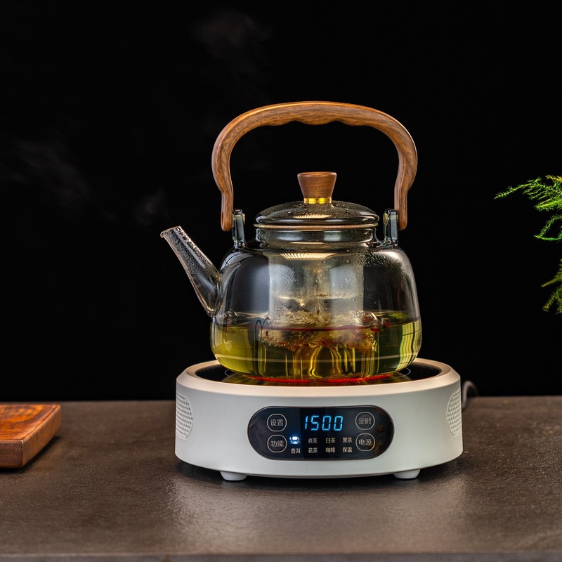 【2025】康米T12电陶炉泡茶煮茶器电磁玻璃壶加热炉控温数码控温|undefined