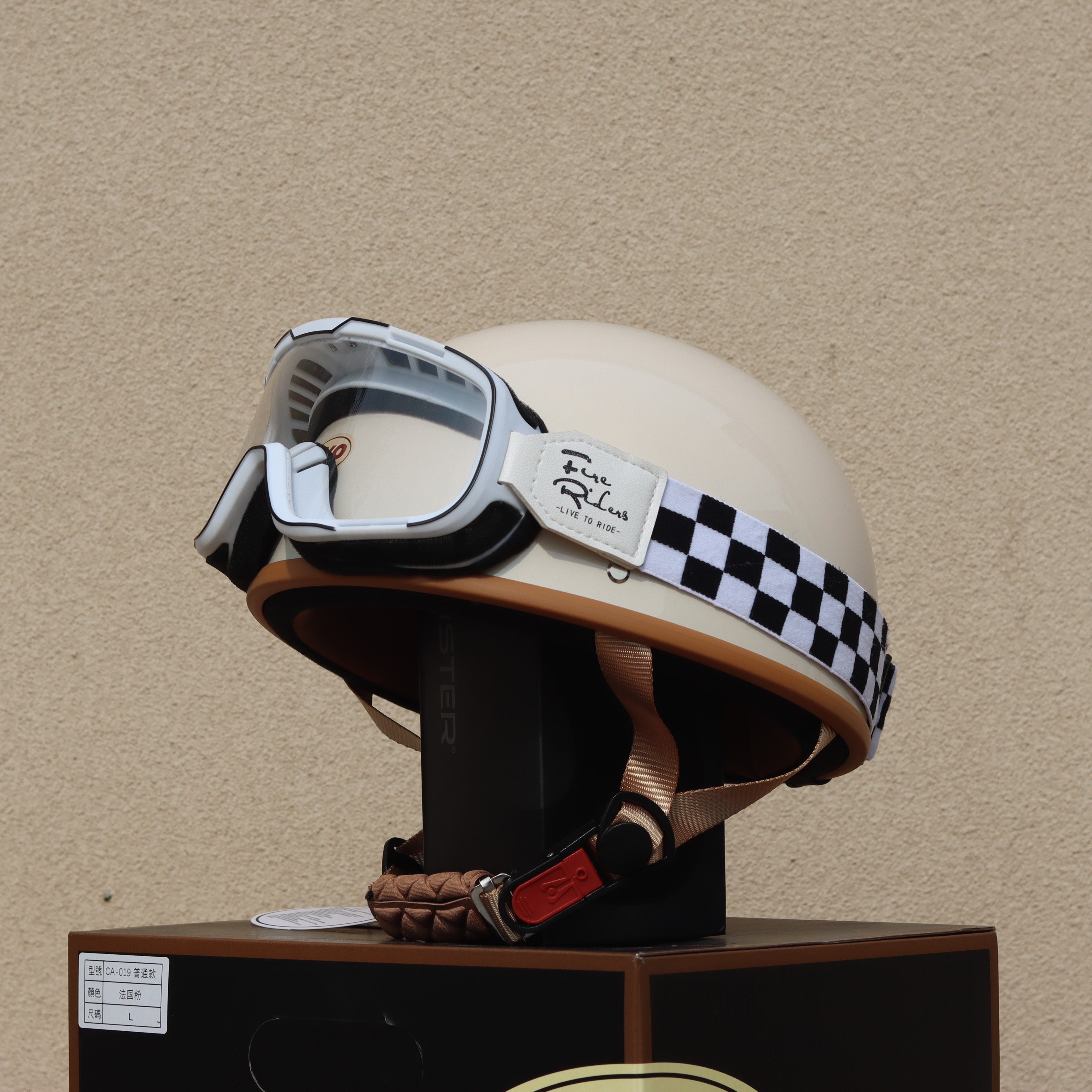 Taiwan Retro Half Helmet Motorcycle Electric Lightweight 3C Summer